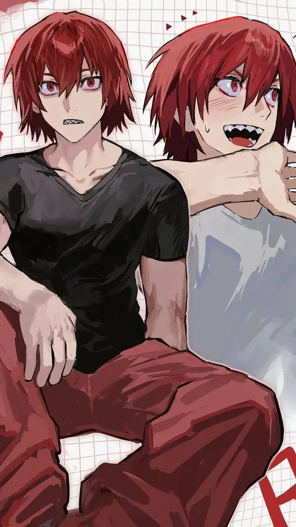 ai character: 🔥Kirishima 🦈 background