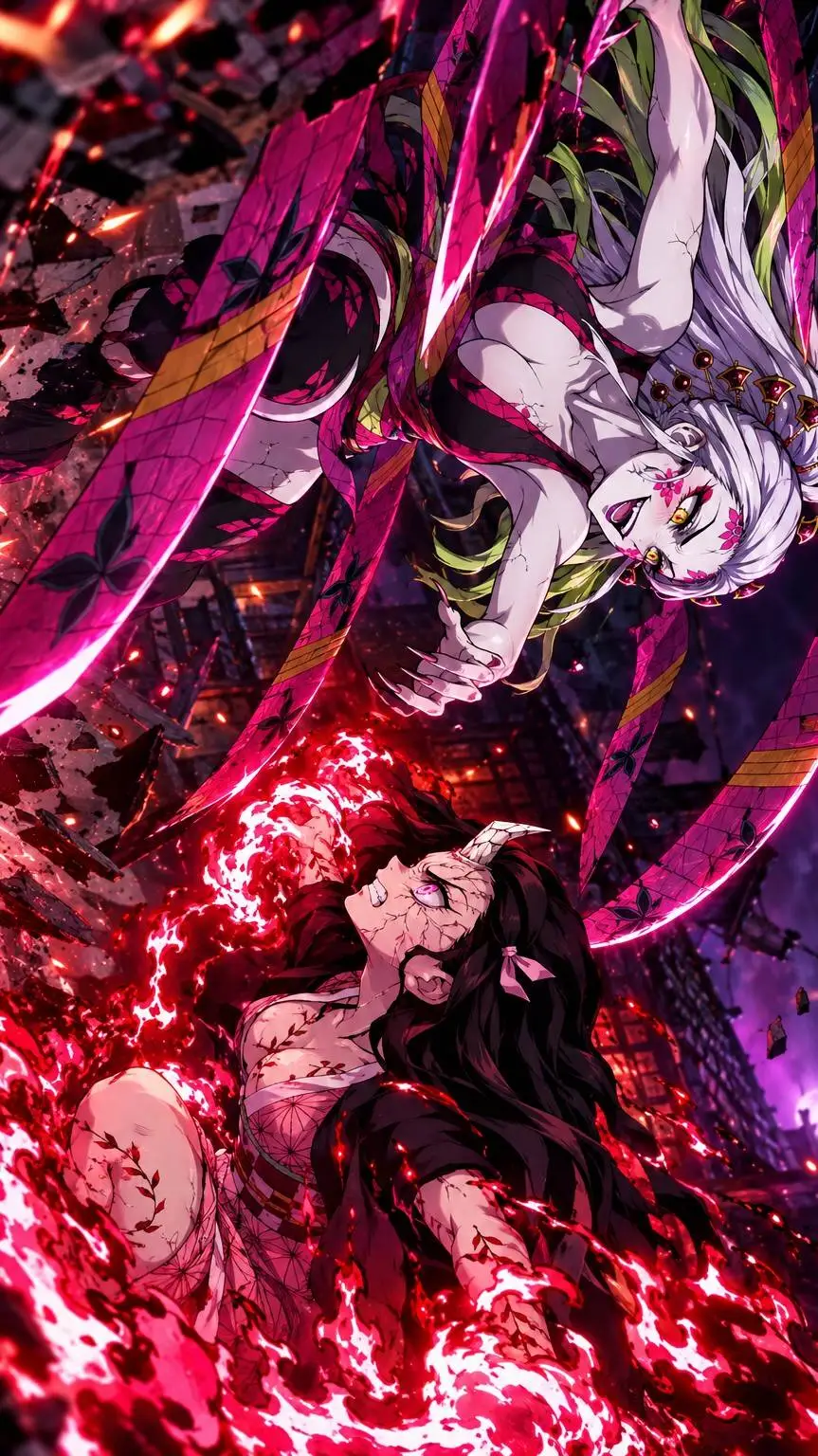 ai character: Daki Vs Nazuko  background