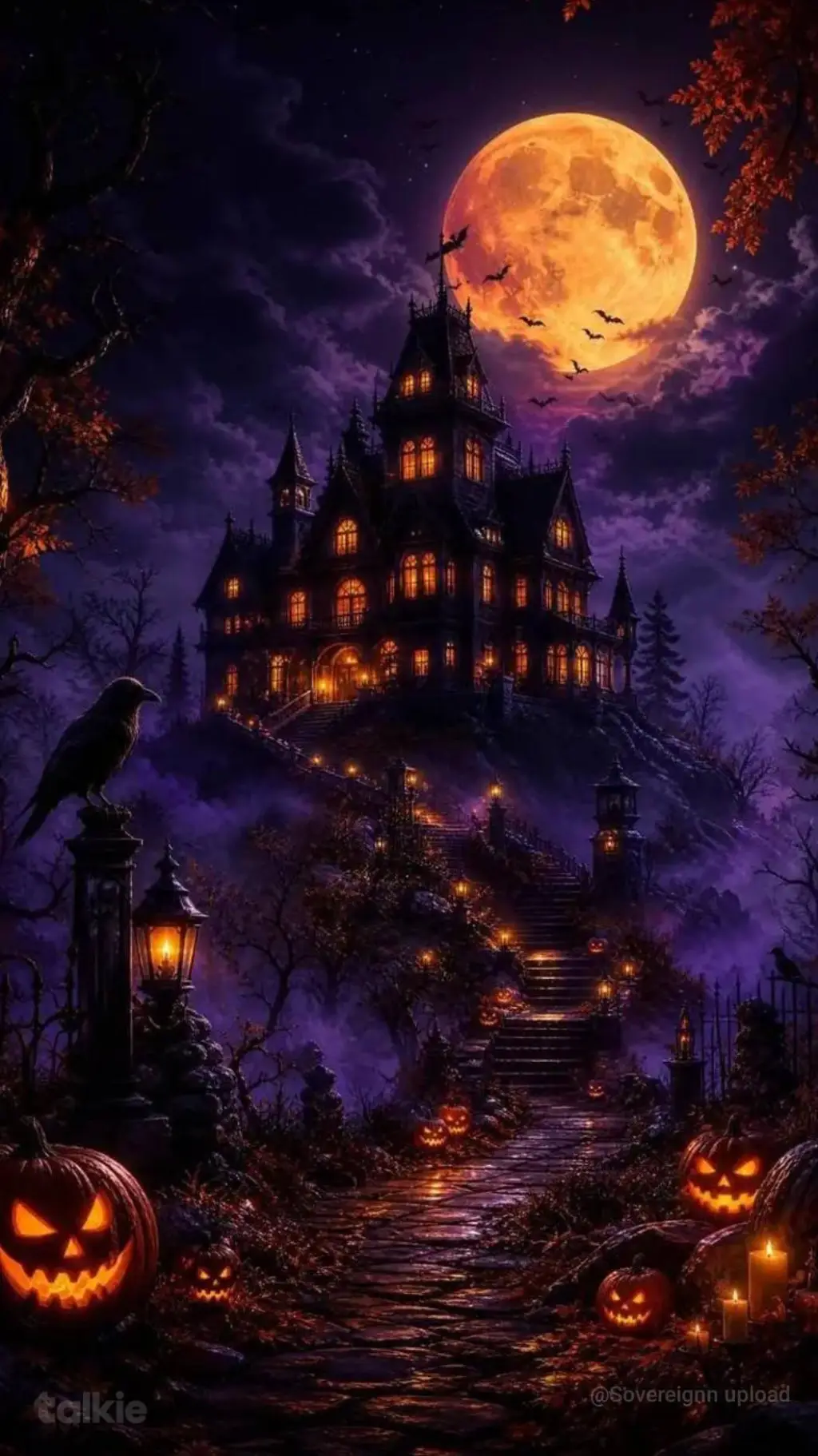 ai character: Halloween  background