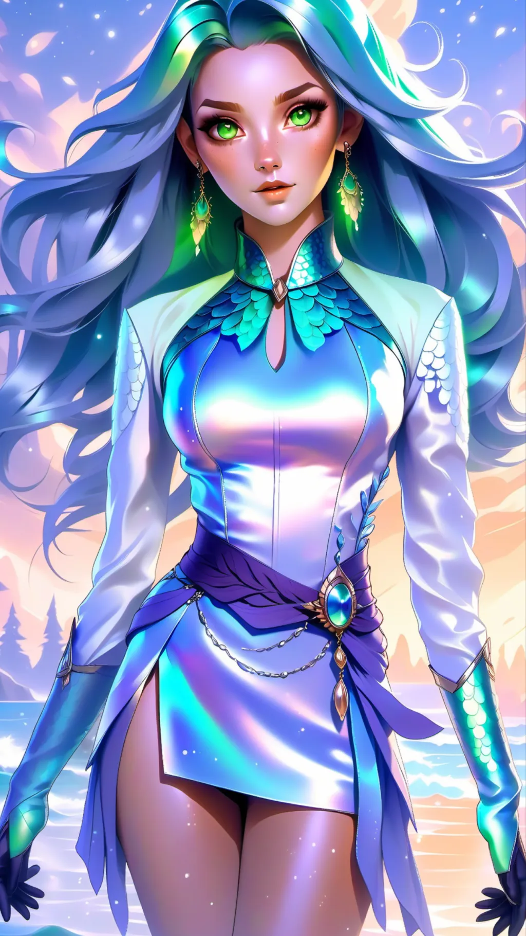 ai character: Celestia  background