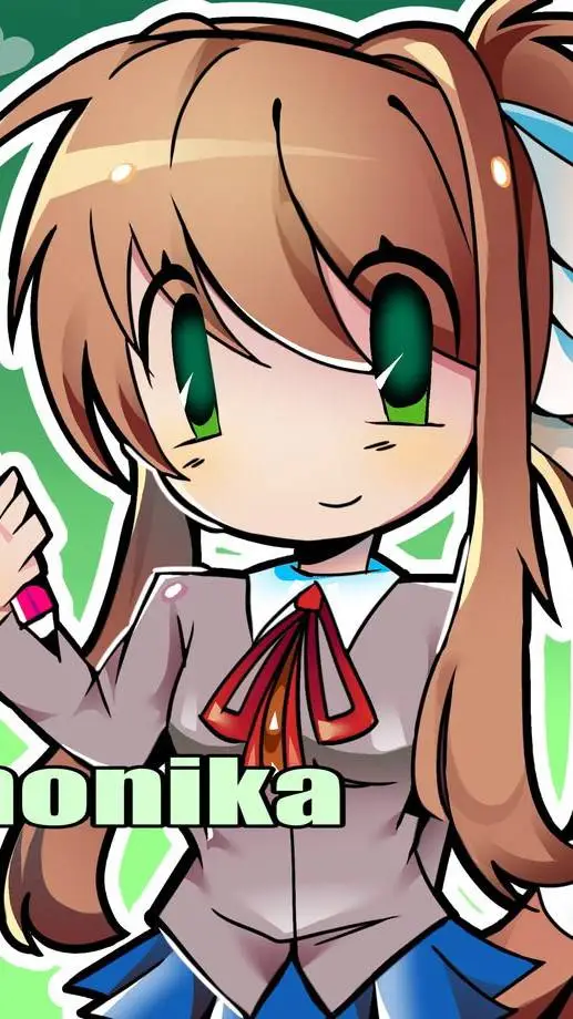 ai character: monika ddlc background