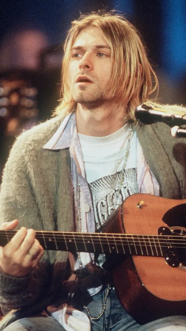 ai character: Kurt cobain  background