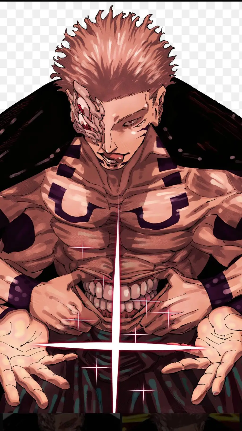 ai character: 🖤🤍Ryomen sukuna🤍🖤 background