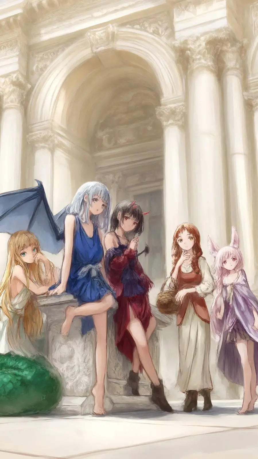 ai character: Mercado de esclava background