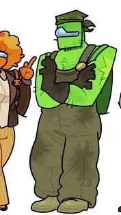 ai character: Lime background