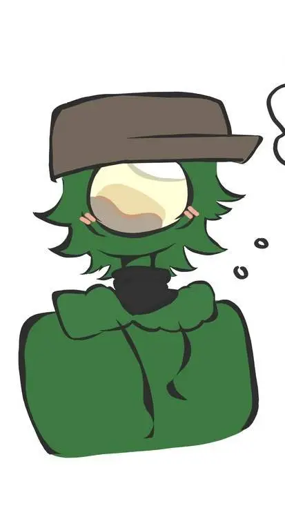 ai character: Green background
