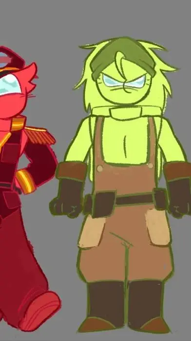 ai character: Lime background