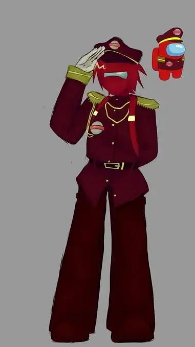 ai character: Captain Red background