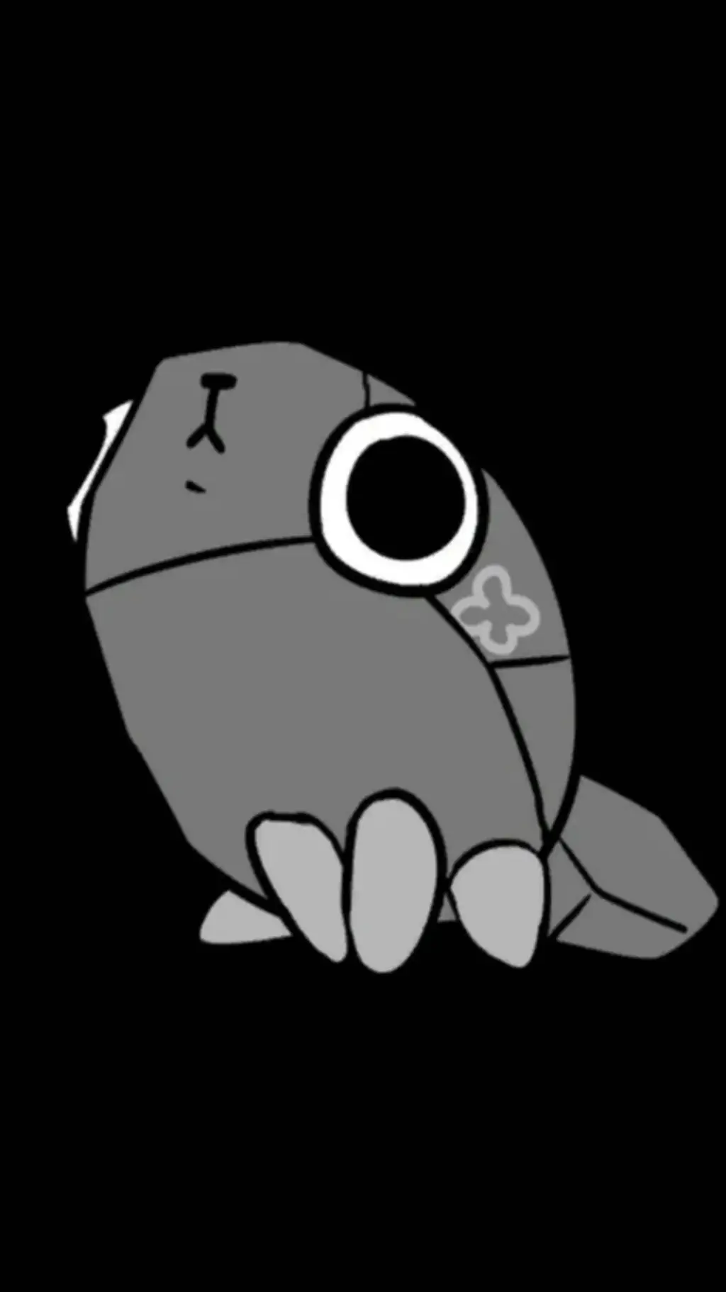 ai character: pebble background