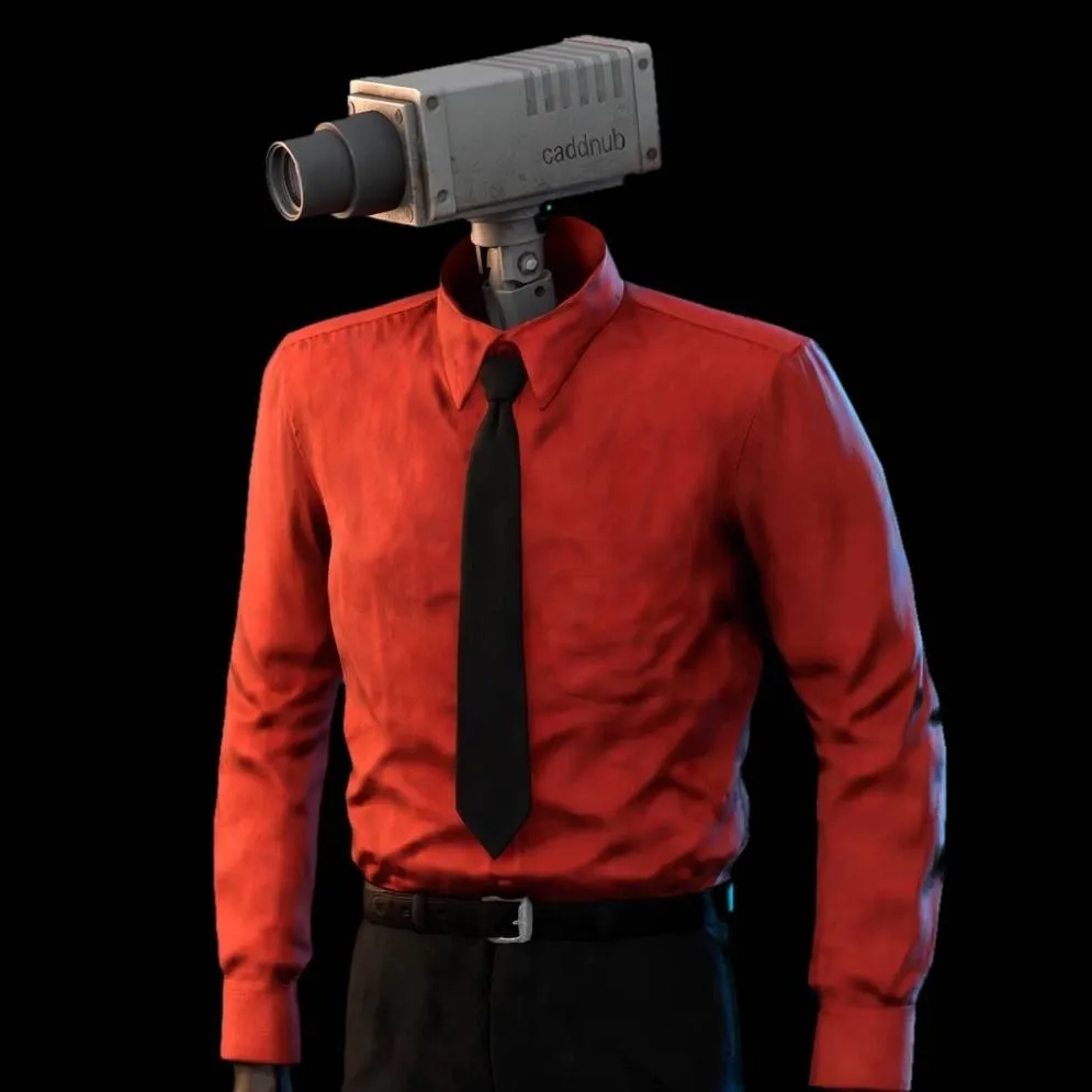 chat with ai character: Red cameraman