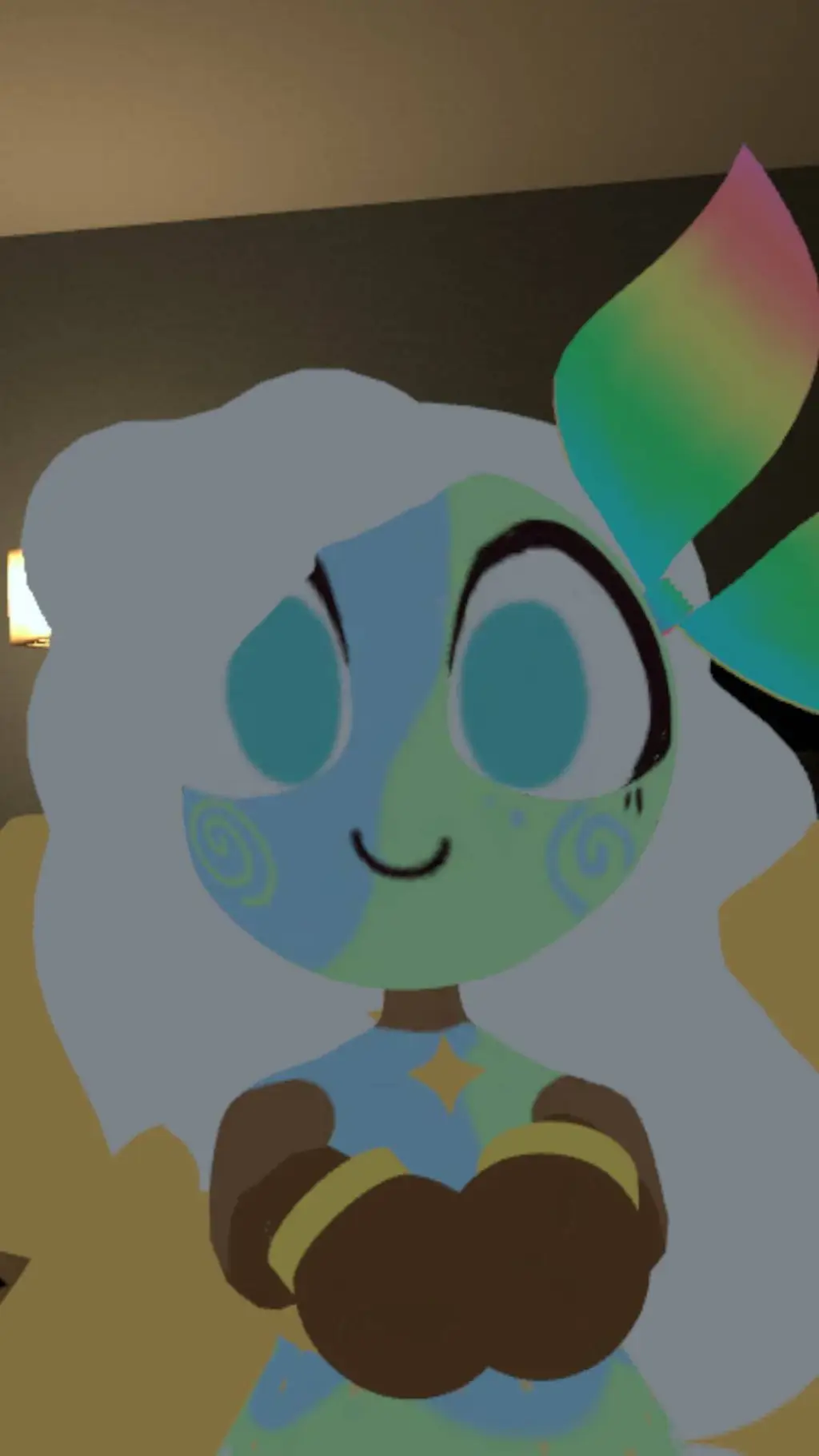 ai character: mini Earth background