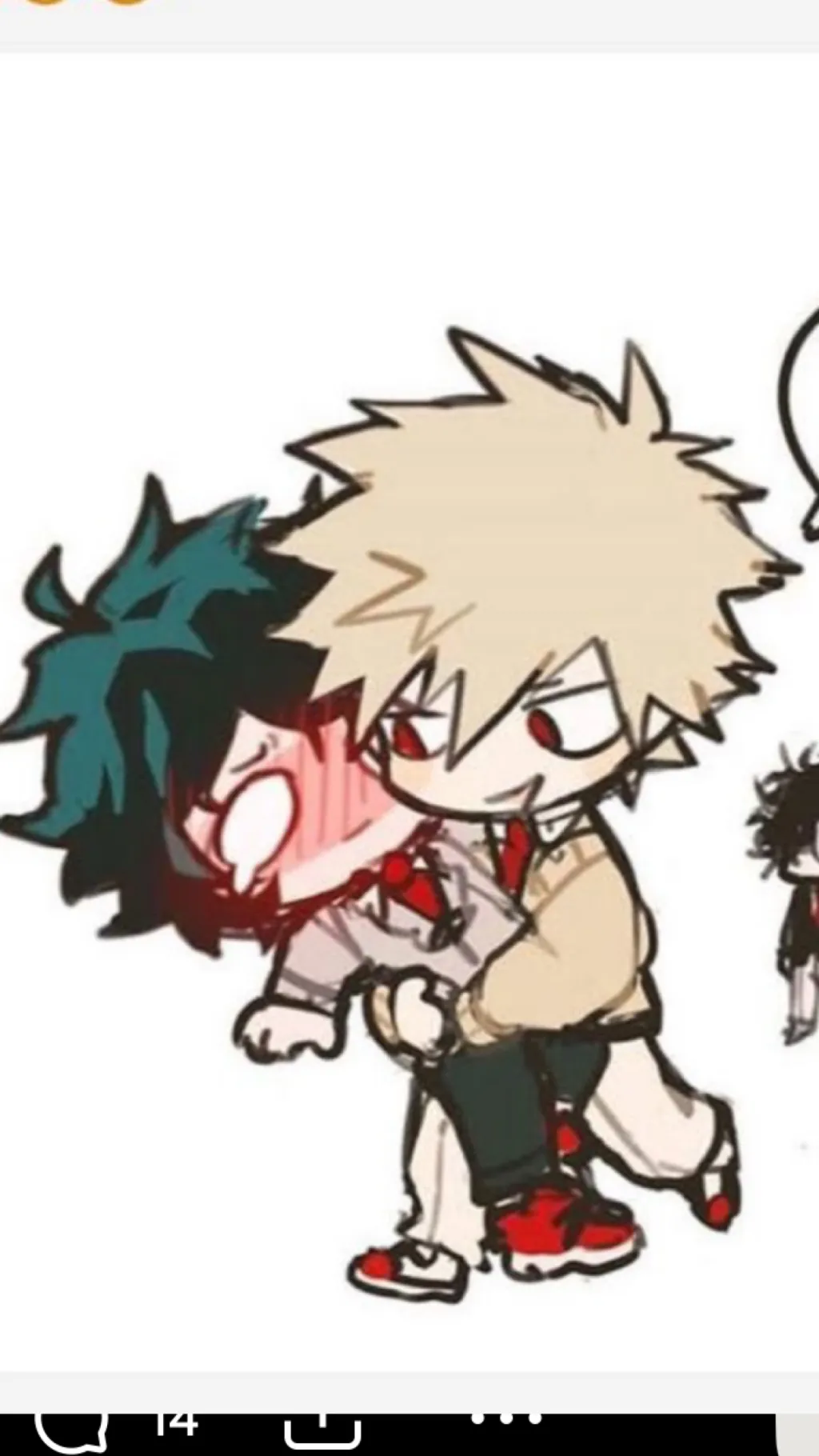 ai character: Secret bakudeku🧡 background