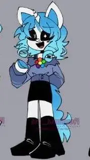 ai character: Ghostie Corn Ic background