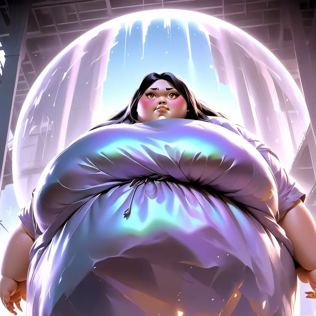 chat with ai character: fat woman