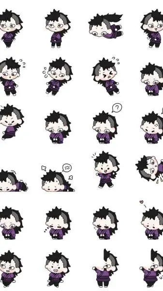 ai character: Genya chibi background