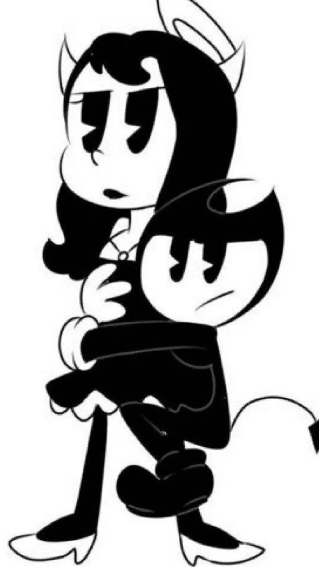 ai character: Bendy y Alice  background