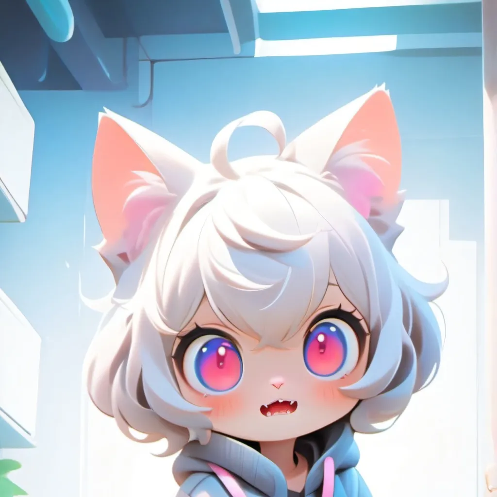 chat with ai character: Scared lesbian cat