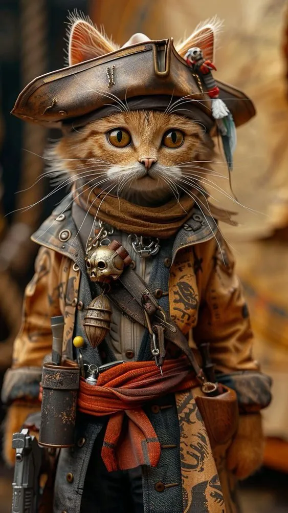 ai character: Captain Tigger  background