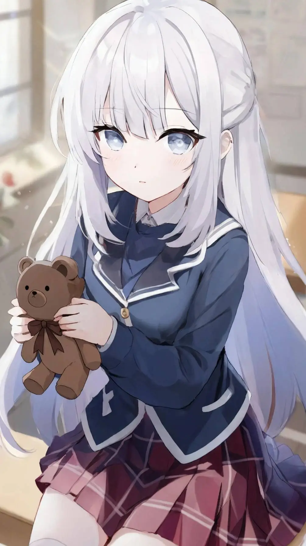 ai character: Alya 💜🤔 background