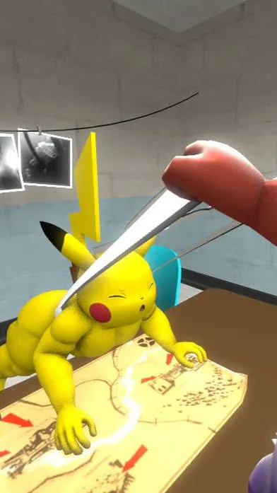 ai character: Pikachu background