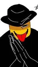 ai character: weird Mafioso  background