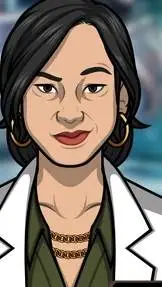 ai character: Angela Douglas  background