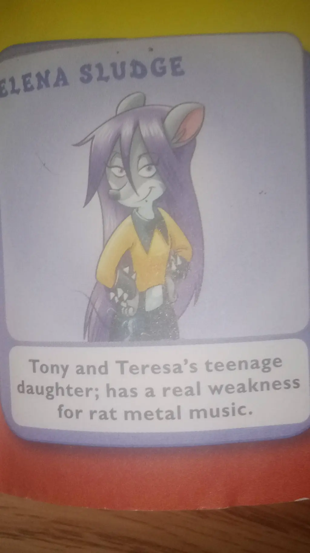 ai character: elena sludge background