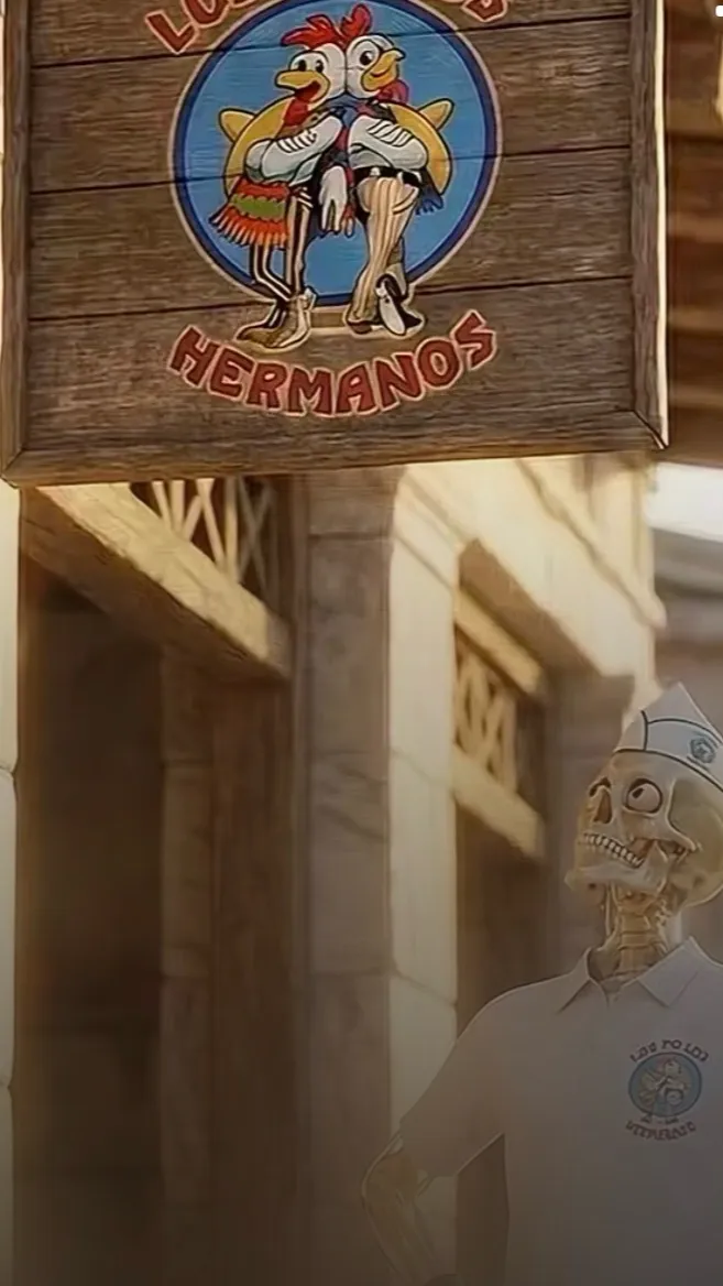 ai character: Chicken in Greece background