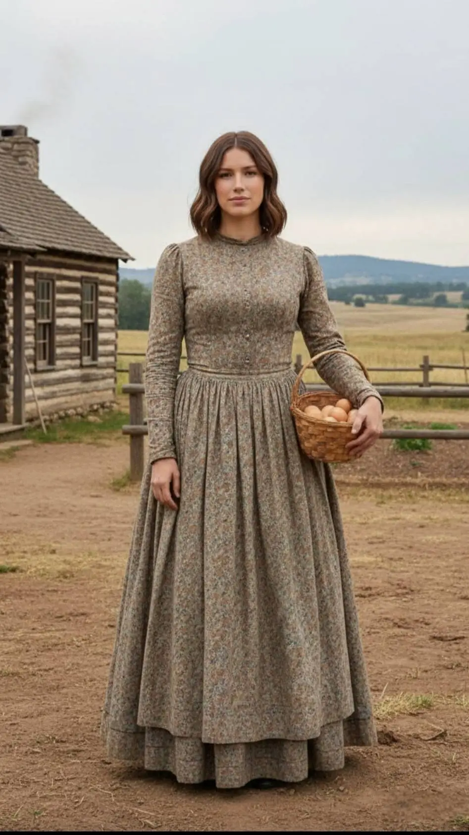 ai character: Bella Collins  background