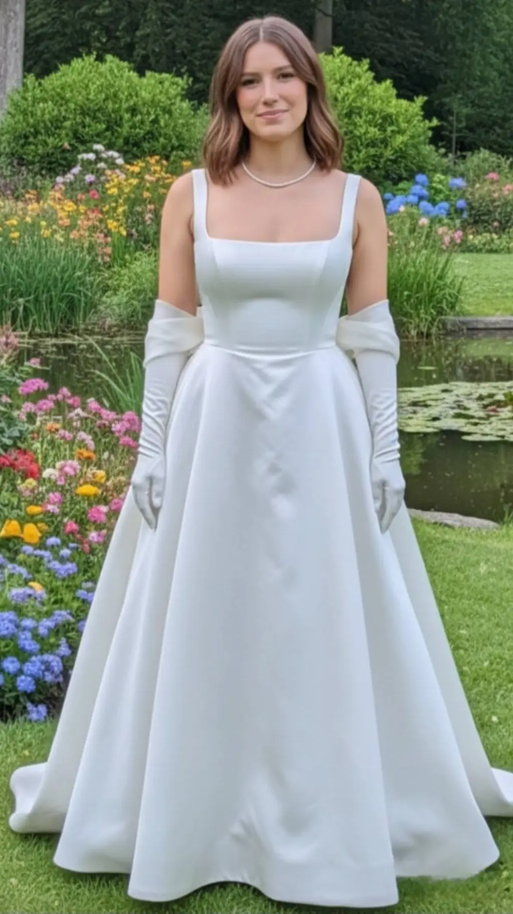 ai character: Bella Collins  background