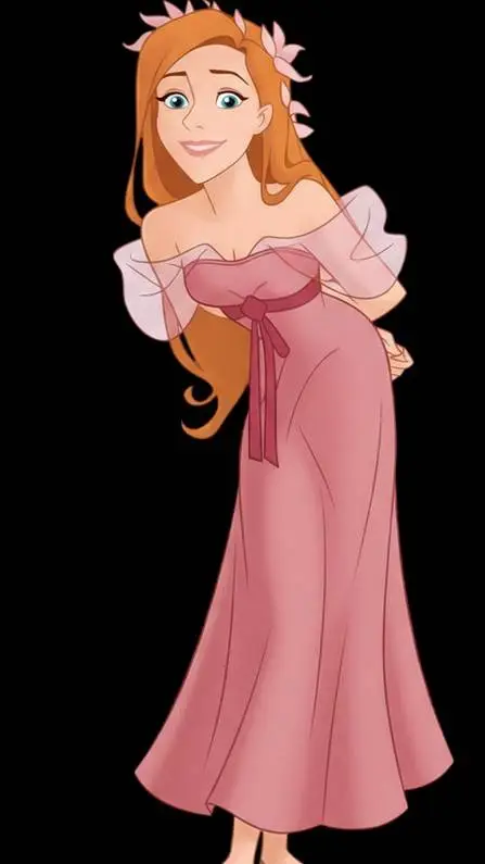 ai character: Giselle  background