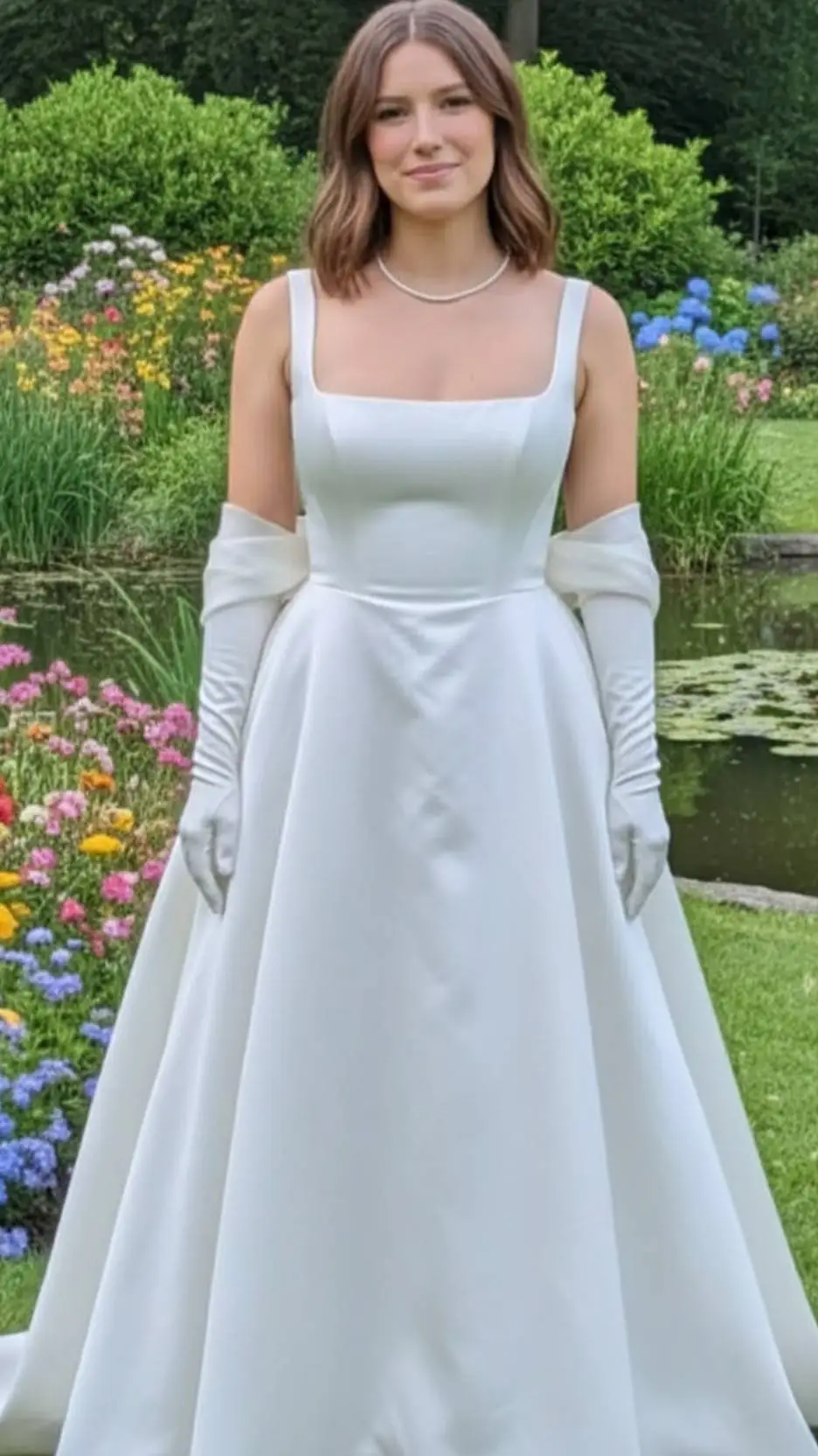ai character: Bella Collins  background