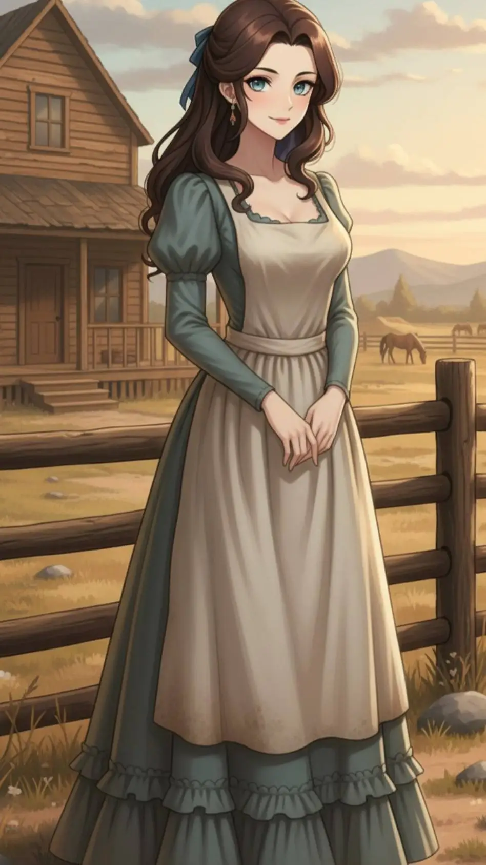 ai character: Emily Collins  background