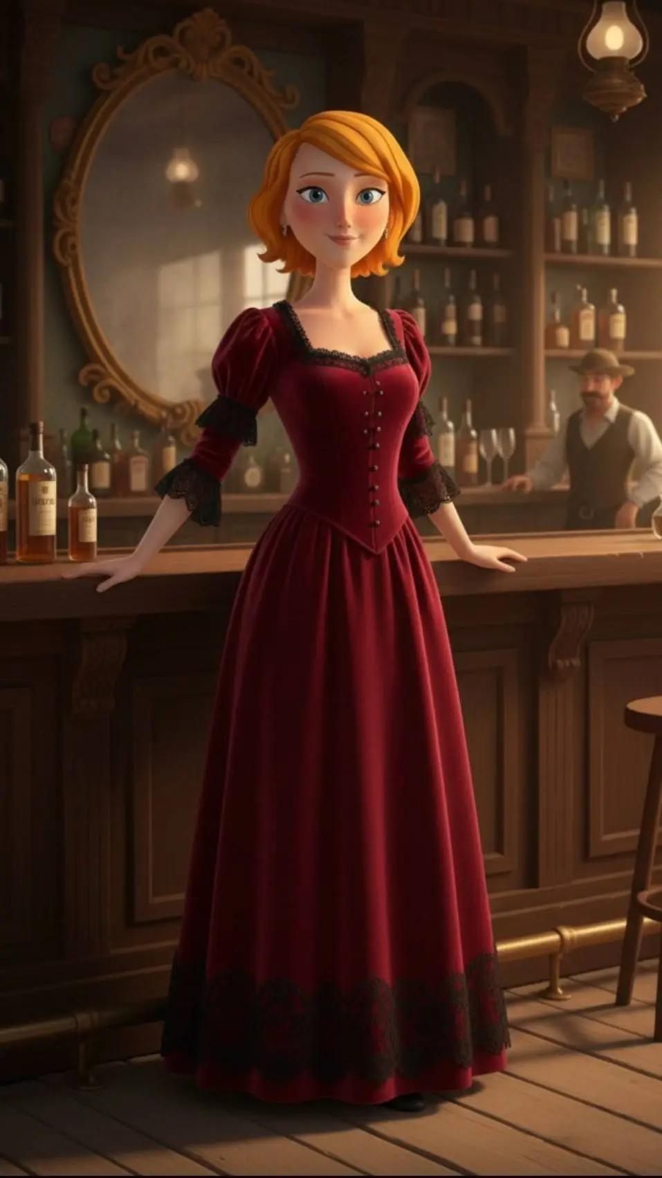 ai character: Kate Collins  background