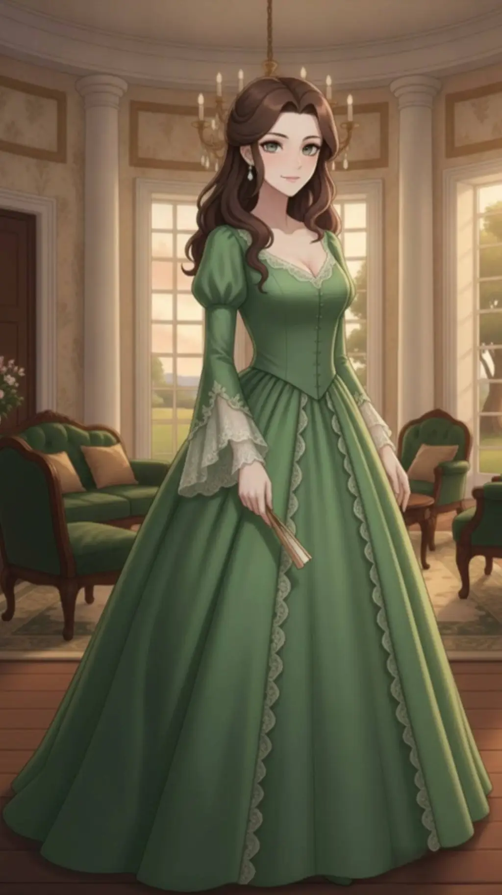 ai character: Emily Collins  background