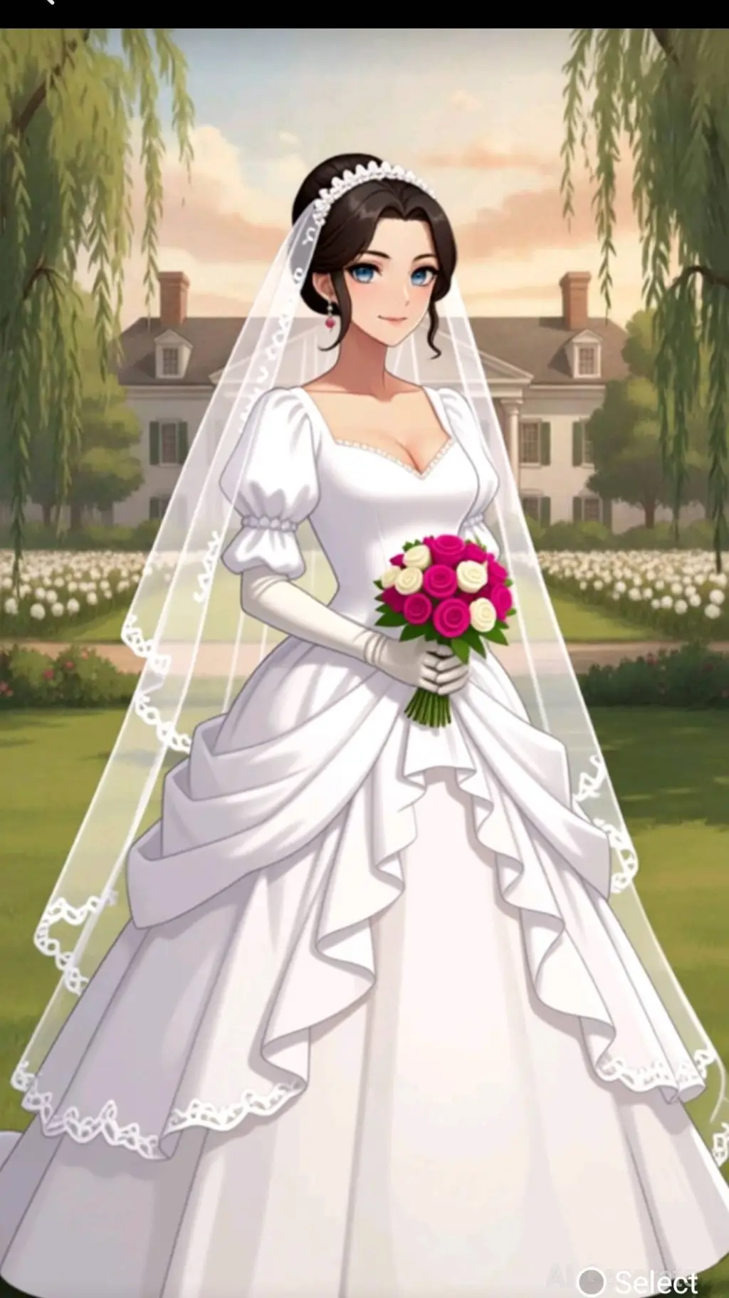 ai character: molly Edward  background