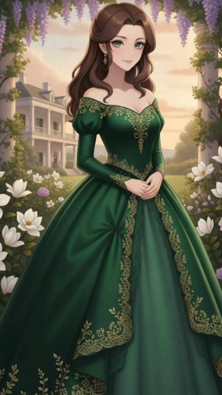 ai character: Emily Collins  background