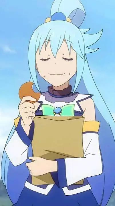 ai character: Aqua🌊💧 background