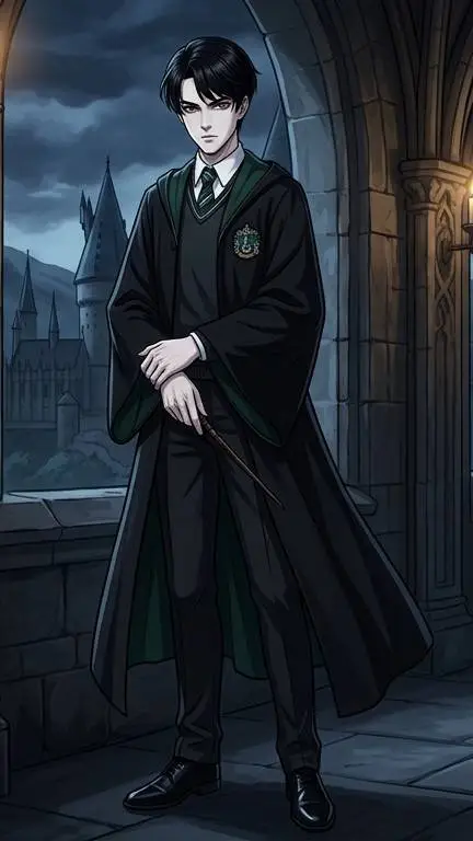 ai character: Tom Riddle  background