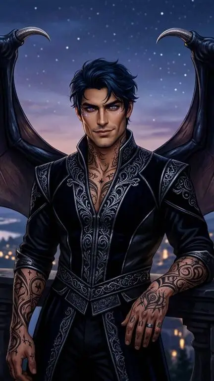 ai character: Rhysand  background