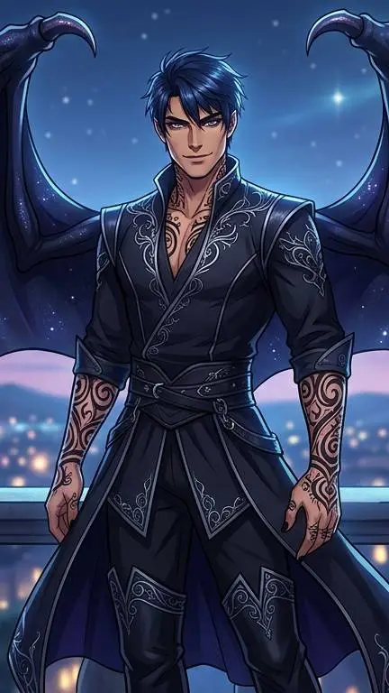 ai character: Rhysand  background