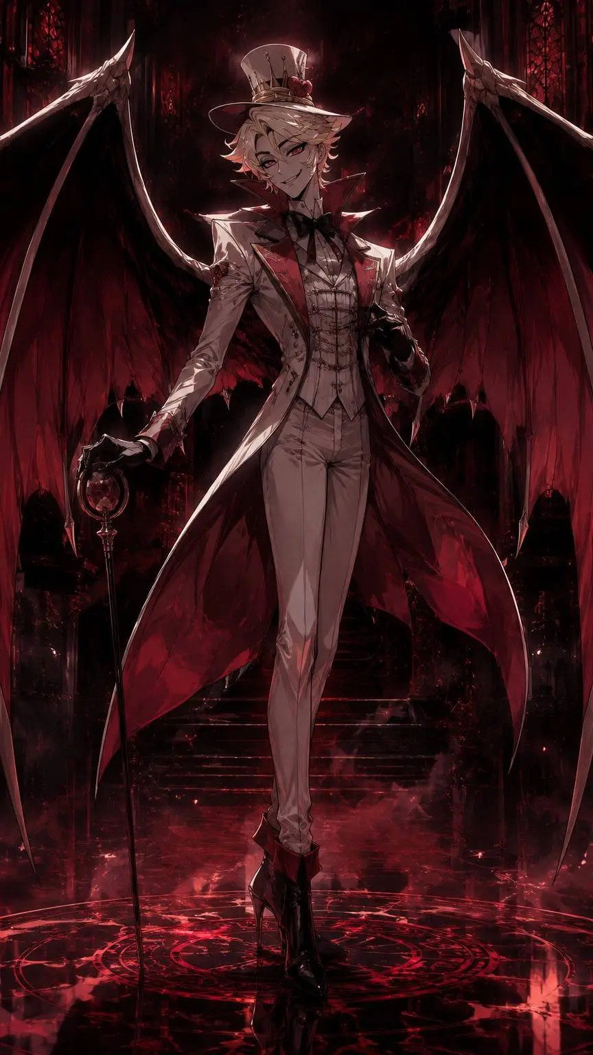 ai character: Lucifer  background