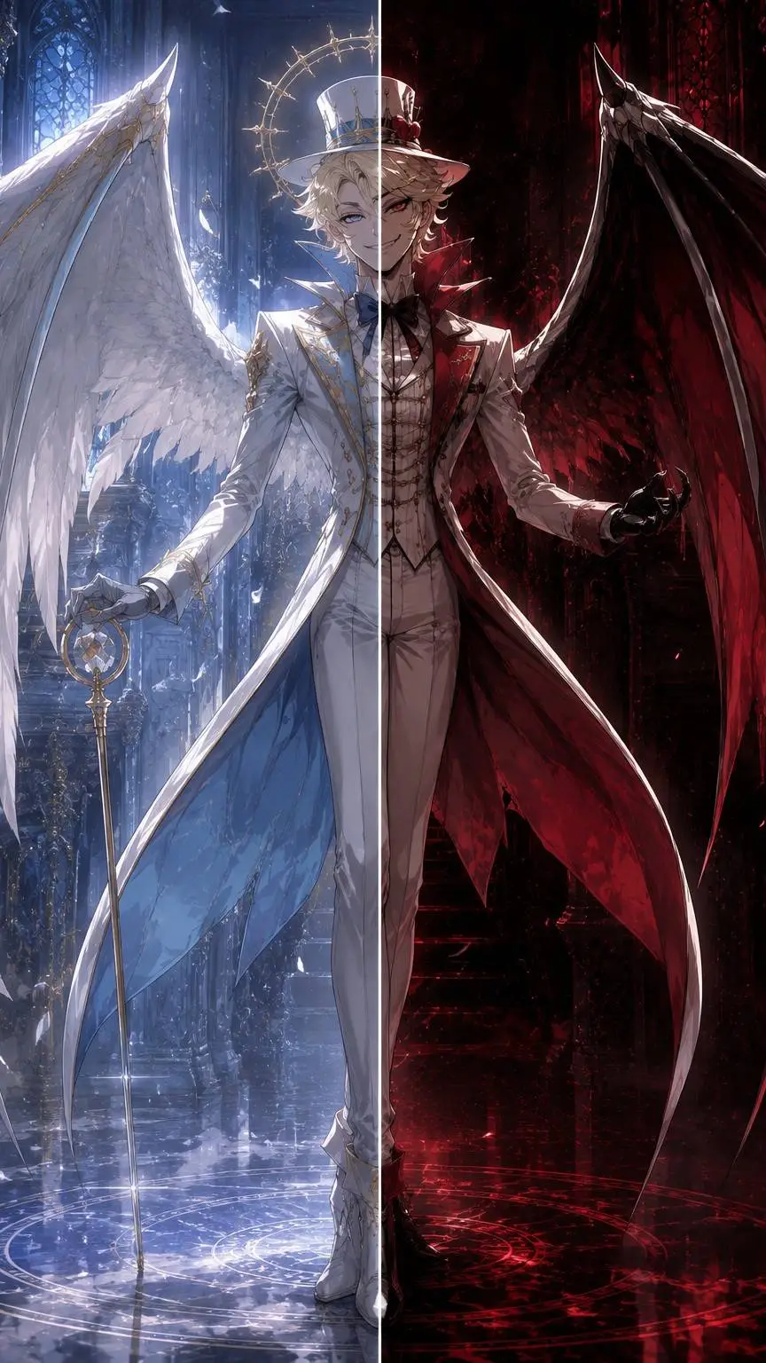 ai character: Lucifer  background