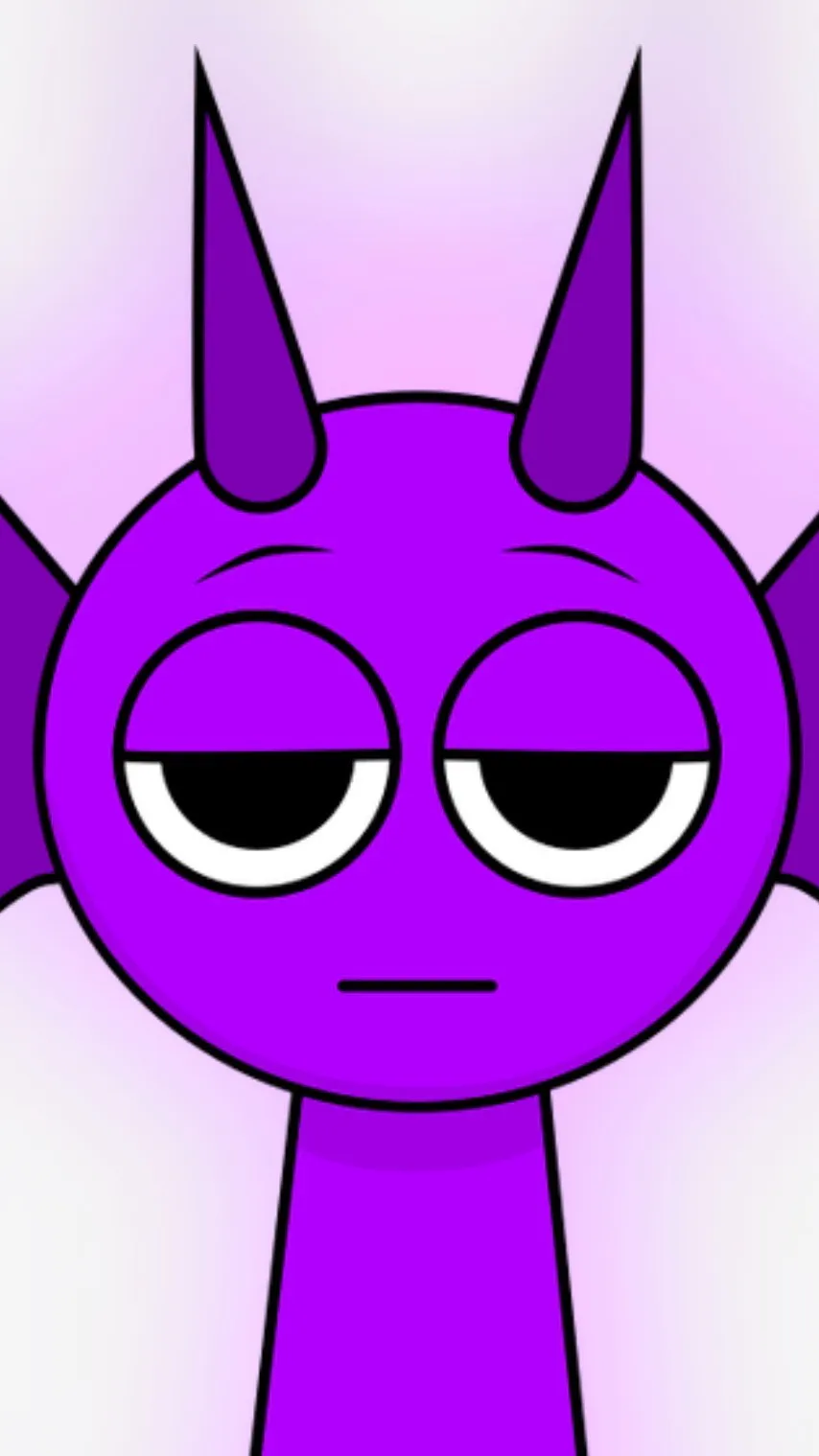 ai character: Durple background