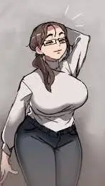 ai character: Mona lewdfroggo background