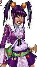 ai character: Midori guitar hero background