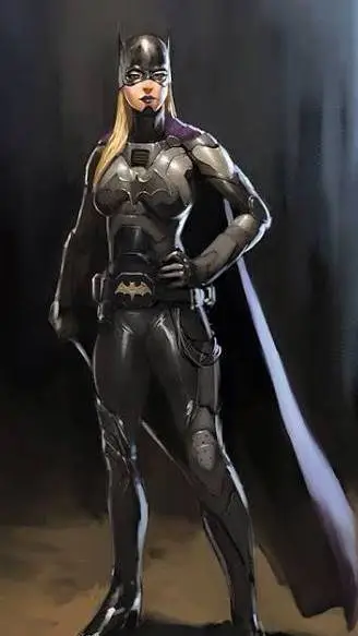 ai character: female batman  background