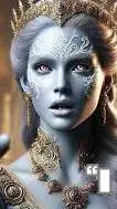 ai character: alien queen  background