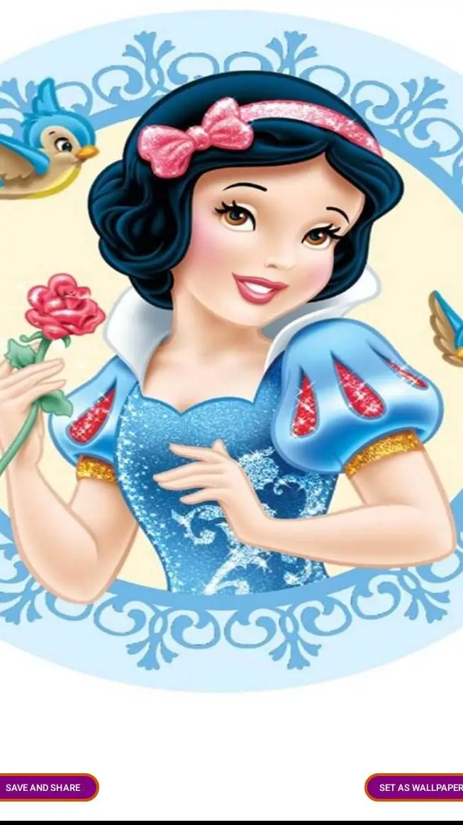 ai character: snow white  background