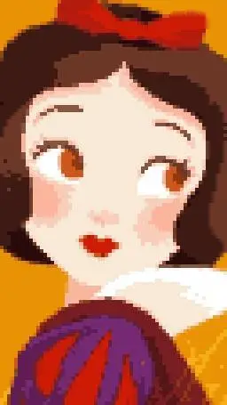 ai character: snow white  background